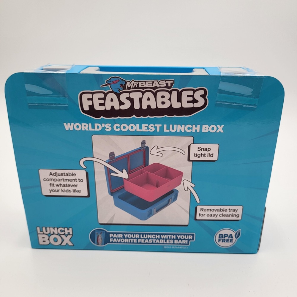 Mr. Beast Feastables World's Coolest Lunch Box Dishwasher/Microwave/Freezer Safe